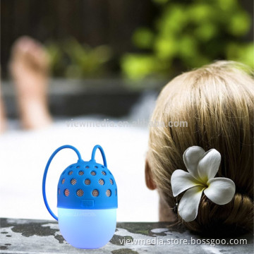 Stereo promotional gift kids music mini LED bulb speaker Bluetooth